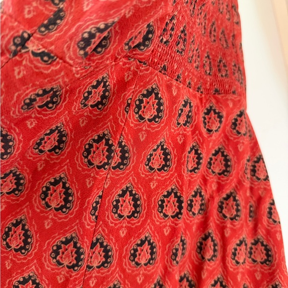Realisation Par Stylish Red Patterned Dress - Picture 4 of 4
